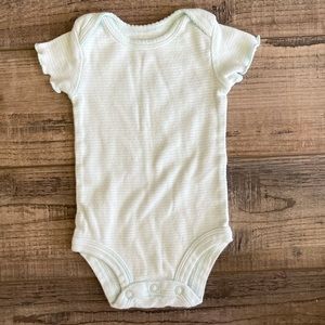Baby Ruffle Sleeve Pinstripe Onesie